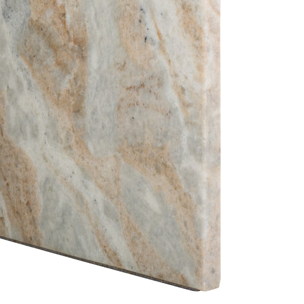 Safavieh Adriano 2 Leg Marble Accent Table White ,Brown Marble, Marble Sfv9739D