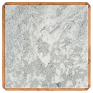 Safavieh Bernardi Marble Top Coffee Table - Luxurious Acacia Wood Design For Modern And Traditional Homes Natural ,White Wood ,Marble Sfv9744a-2bx