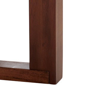 Safavieh Bernardi Marble Top Console Table - Elegant Acacia Wood Frame With Opulent Marble Surface For Style Walnut ,Brown Wood ,Marble Sfv9745b-2bx