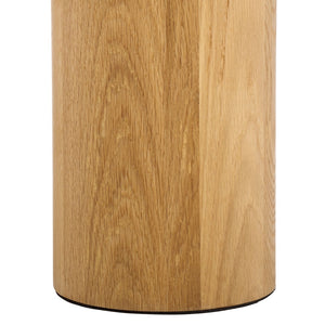 Safavieh MADELYNN Round Wood Accent Table - Natural Oak Design, Ideal for Small Spaces & Stylish Decor SFV9746A