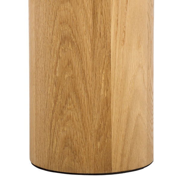 Safavieh MADELYNN Round Wood Accent Table - Natural Oak Design, Ideal for Small Spaces & Stylish Decor SFV9746A