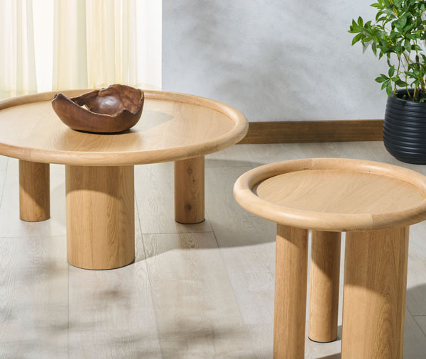 Safavieh Madelynn Round Wood Accent Table – Natural Oak Charm For Living Room & Entryway Decor Elegance Natural Wood Sfv9746a