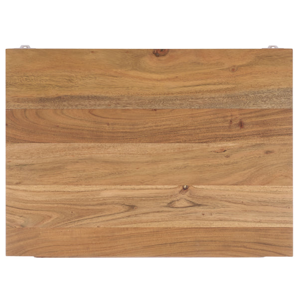 Safavieh Lesliette 3 Drawer Wood Nightstand Natural Wood, Acacia Wood Sfv9748A