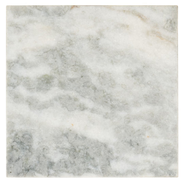 Safavieh Katharina Marble Plinth Accent Table Brown ,White Marble ,Plywood, Marble Sfv9749B