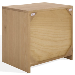 Safavieh Riverside Oak Wood 3 Drawer Nightstand In Natural Finish - Timeless Elegance For Any Decor Natural Oak Wood Sfv9759a