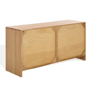 Riverside Oak Wood 6-Drawer Dresser — Spacious 59" Storage Chest With Smooth-Glide Drawers, Rustic Finish