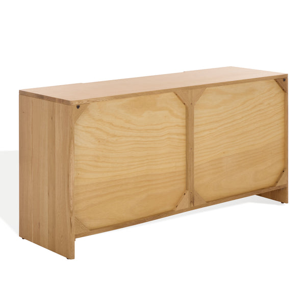 Riverside Oak Wood 6-Drawer Dresser — Spacious 59" Storage Chest With Smooth-Glide Drawers, Rustic Finish