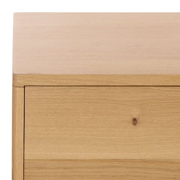 Riverside Oak Wood 6-Drawer Dresser — Spacious 59" Storage Chest With Smooth-Glide Drawers, Rustic Finish