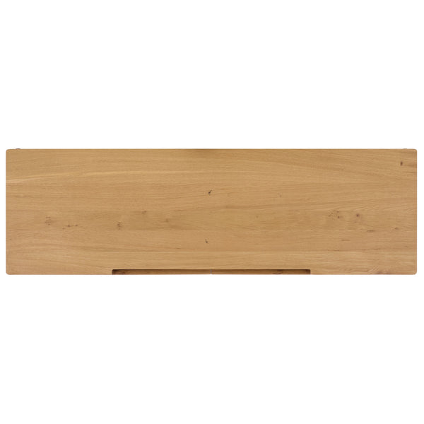 Riverside Oak Wood 6-Drawer Dresser — Spacious 59" Storage Chest With Smooth-Glide Drawers, Rustic Finish