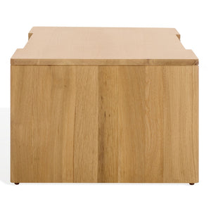 Safavieh RIVERSIDE Oak Wood Coffee Table with 4 Drawers - Natural Finish, Elegant Design for Modern Living SFV9761A