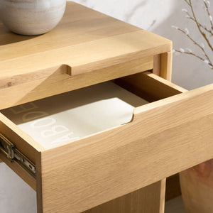 Safavieh Riverside Oak Wood 3 Drawer Console Table – Natural Oak Elegance For Stylish Living Spaces Natural Oak Wood Sfv9762a