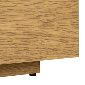 Shayrina Marble And Oak Accent Table With Solid Oak Base, Genuine Marble Top, Modern Side Table Elegance