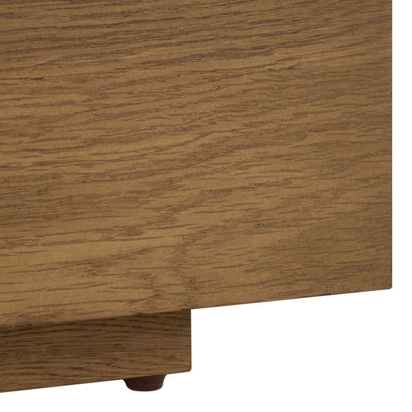Shayrina Marble And Oak Accent Table With Solid Oak Base, Genuine Marble Top, Modern Side Table Elegance