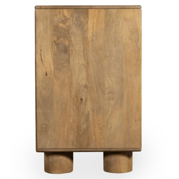 Safavieh Bellasasha Walnut Wood Four Door Sideboard Media Console for Living or Dining Rooms SFV9767A