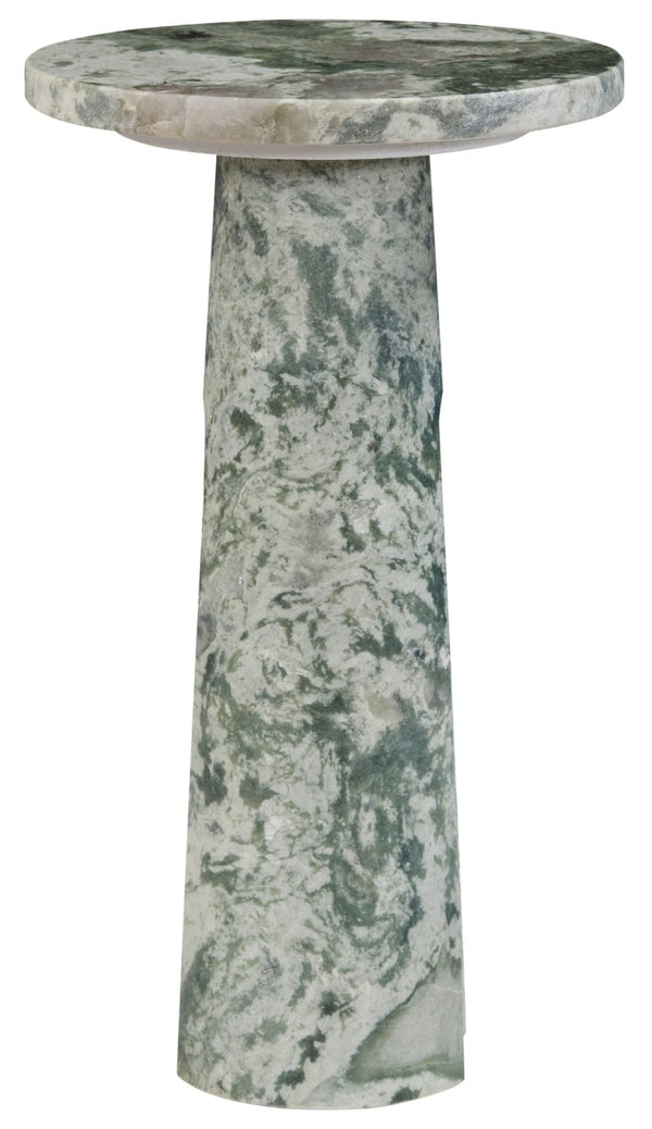 Safavieh Doxander Marble Top Square Drink Table with Bold Metal Base for Accent Chair Side Green SFV9774D