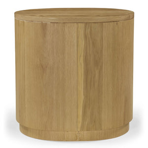 Safavieh Laurabella Natural Wood 3 Drawer Nightstand Compact Bedside Storage with Metal Accents SFV9783A