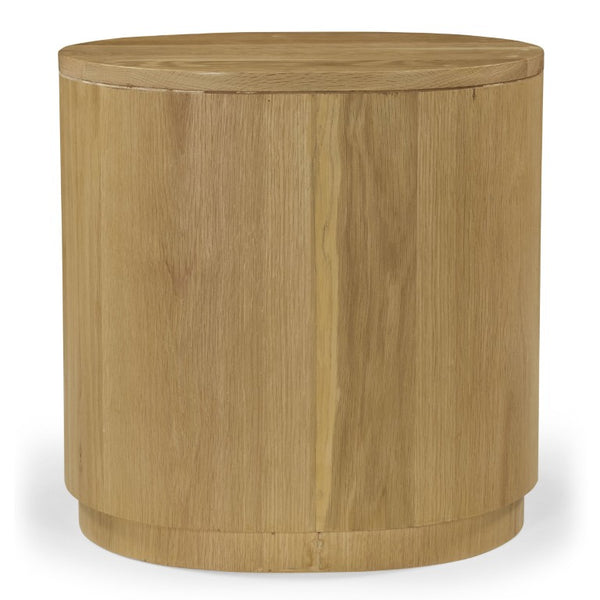 Safavieh Laurabella Natural Wood 3 Drawer Nightstand Compact Bedside Storage with Metal Accents SFV9783A