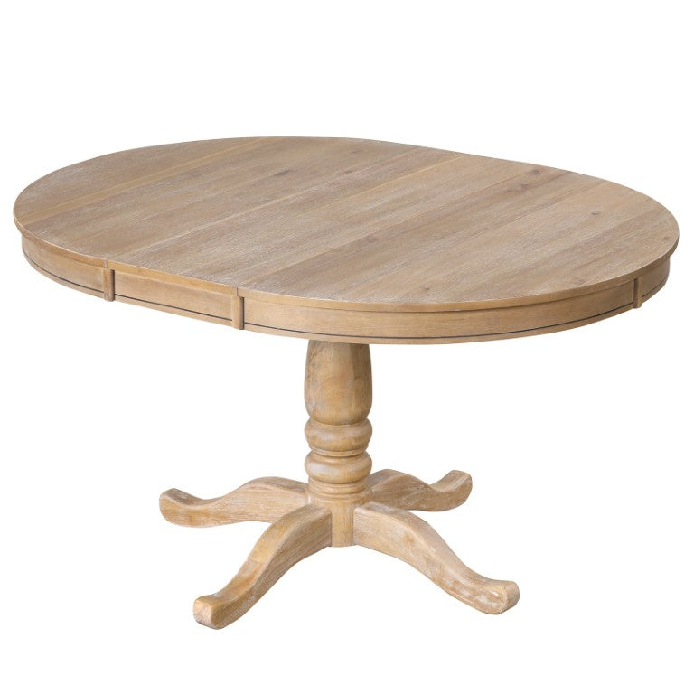 English Elm Modern Round Dining Table with Rubberwood Legs for Small Spaces and Breakfast Nooks Natural SG000641AAL