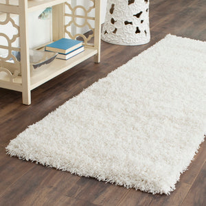 Safavieh California Shag Power Loomed Shag & Flokati Rug Taupe 2'-3" x 17'