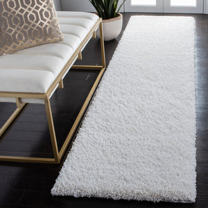 Safavieh California Shag Power Loomed Rug White 2' x 3'