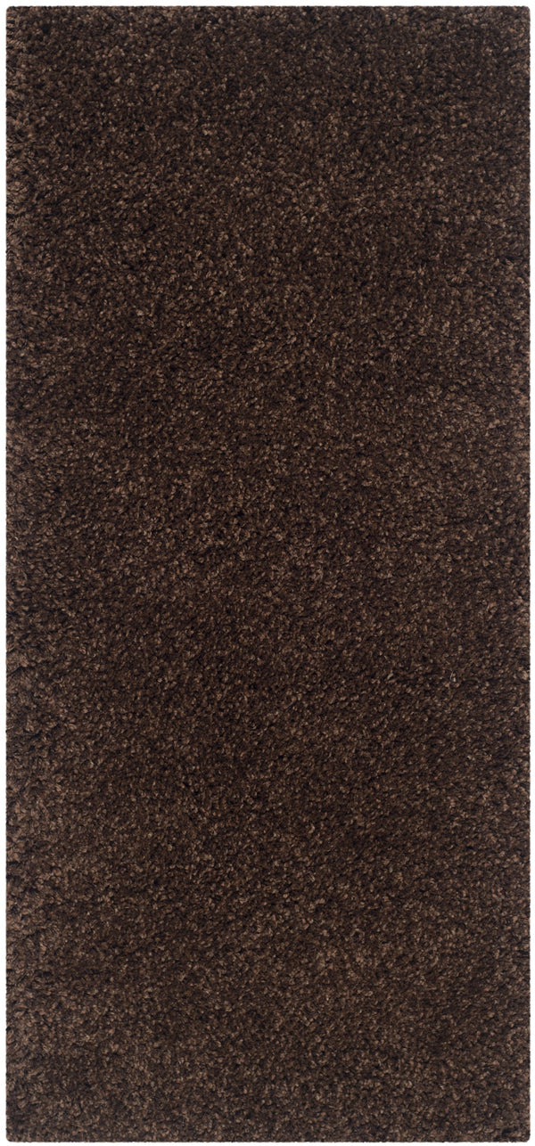 Safavieh Sg151 Plush California Shag Runner In Neutral Brown — Deep 2" Pile, Durable Power-Loomed Turkish Weave 2'-3" x 15'-0" SG151-2727-215