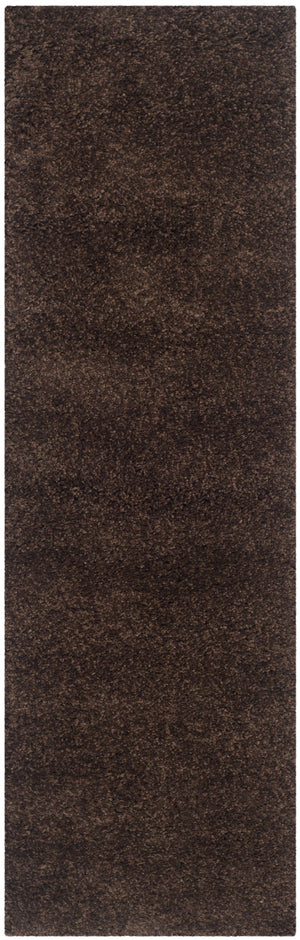 Safavieh Sg151 Plush California Shag Runner In Neutral Brown — Deep 2" Pile, Durable Power-Loomed Turkish Weave 2'-3" x 15'-0" SG151-2727-215