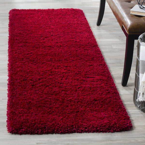 Safavieh Sg151 Luxurious Flokati-Style Shag Rug 2" Pile — Power-Loomed Turkey Craftsmanship, Cozy Statement Piece 9'-0" x 9'-0" RED SG151-4040-9SQ