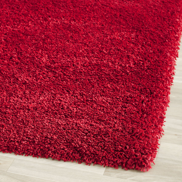 Safavieh Sg151 Luxurious Flokati-Style Shag Rug 2" Pile — Power-Loomed Turkey Craftsmanship, Cozy Statement Piece 9'-0" x 9'-0" RED SG151-4040-9SQ