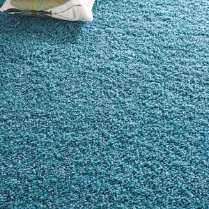 Safavieh Sg151 Luxurious Shag Area Rug - Soft, Elegant Design For A Tranquil Home Atmosphere And Comfort Light Blue Polypropylene Pile Sg151-6060-3sq