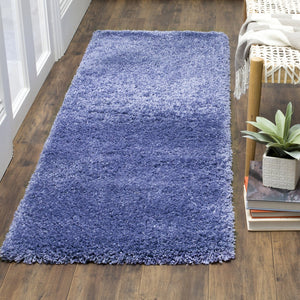 Safavieh Sg151 Luxurious Flokati-Style Shag Rug 2" Pile — Power-Loomed Turkey Craftsmanship, Cozy Statement Piece 9'-0" x 9'-0" PERIWINKLE SG151-7171-9SQ