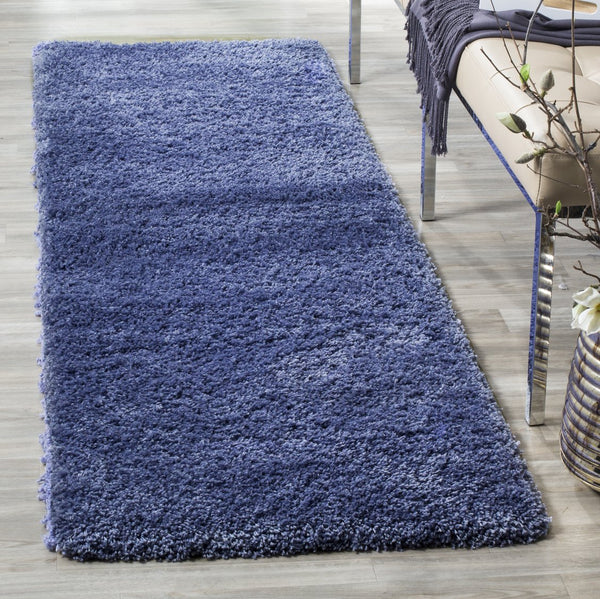 Safavieh Sg151 Luxurious Flokati-Style Shag Rug 2" Pile — Power-Loomed Turkey Craftsmanship, Cozy Statement Piece 9'-0" x 9'-0" PERIWINKLE SG151-7171-9SQ
