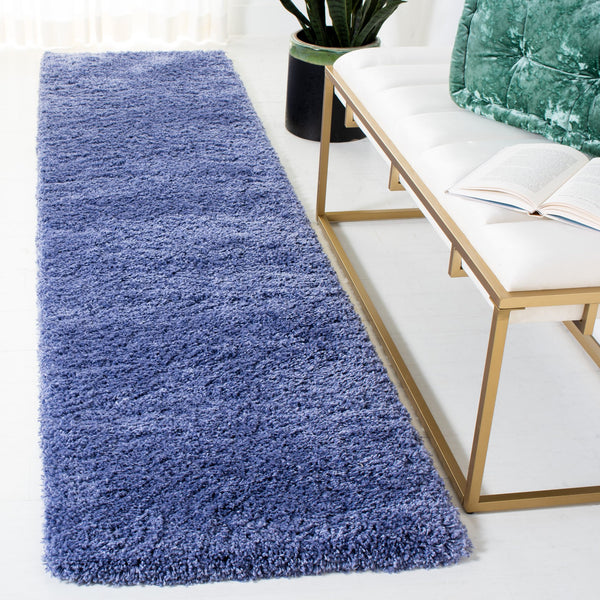 Safavieh Sg151 Luxurious Flokati-Style Shag Rug 2" Pile — Power-Loomed Turkey Craftsmanship, Cozy Statement Piece 9'-0" x 9'-0" PERIWINKLE SG151-7171-9SQ