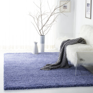 Safavieh Sg151 Luxurious Flokati-Style Shag Rug 2" Pile — Power-Loomed Turkey Craftsmanship, Cozy Statement Piece 9'-0" x 9'-0" PERIWINKLE SG151-7171-9SQ