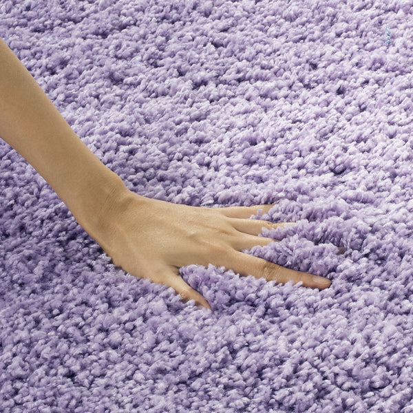 Safavieh Sg151 Luxurious Flokati-Style Shag Rug 2" Pile — Power-Loomed Turkey Craftsmanship, Cozy Statement Piece 9'-0" x 9'-0" LILAC SG151-7272-9SQ