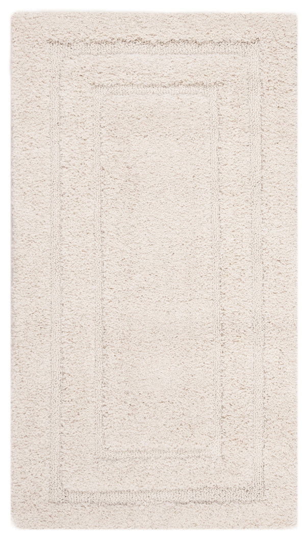 Safavieh Florida Plush Oval Shag Rug Cream — Power‑Loomed Turkish Polypropylene, Deep 1⅛″ Pile, Stain‑Resistant Elegance 6'-0" x 8'-0" SG454-1111-68OV