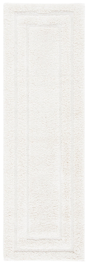 Safavieh Florida Plush Oval Shag Rug Cream — Power‑Loomed Turkish Polypropylene, Deep 1⅛″ Pile, Stain‑Resistant Elegance 6'-0" x 8'-0" SG454-1111-68OV