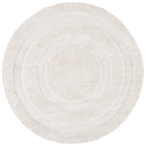 Safavieh Florida Plush Shag Rug Cream — Power-Loomed Turkey, Deep Pile Texture, Durable Easy-Care Luxury 6'-0" x 8'-0" SG454-1111-68