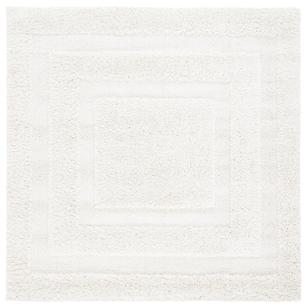 Safavieh Florida Plush Oval Shag Rug Cream — Power‑Loomed Turkish Polypropylene, Deep 1⅛″ Pile, Stain‑Resistant Elegance 6'-0" x 8'-0" SG454-1111-68OV