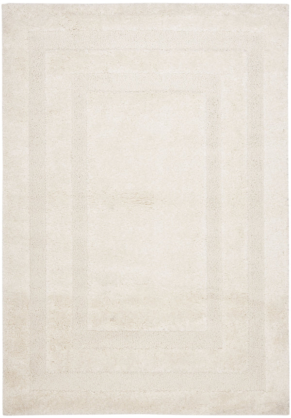 Safavieh Florida Plush Shag Rug Cream — Power-Loomed Turkey, Deep Pile Texture, Durable Easy-Care Luxury 6'-0" x 8'-0" SG454-1111-68