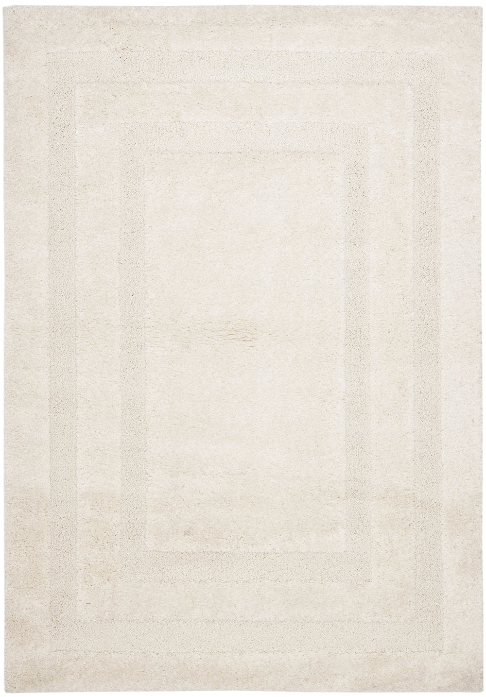 Safavieh Florida Plush Shag Runner Cream — 1 1/8" High-Pile, Stain-Resistant Polypropylene For Hallways 2'-3" x 17'-0" SG454-1111-217
