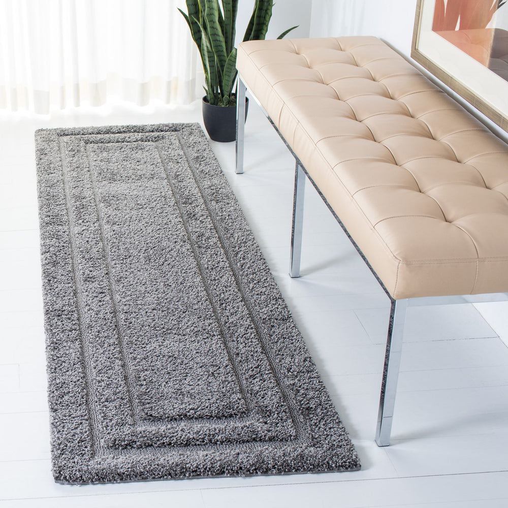 Safavieh Florida Plush Shag Area Rug 2X3 – Cozy 1-1/8" Pile, Dual-Tone Beige, Power-Loomed Durability, Turkey Crafted 2'-0" x 3'-0" GREY / GREY SG454-8080-2