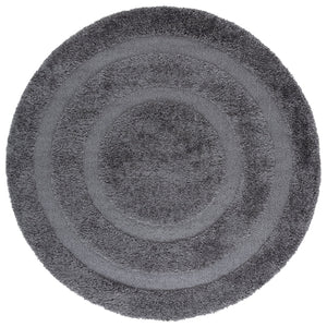 Safavieh Florida Plush 3X3 Square Shag Rug With Subtle Geometric Pattern, Stain-Resistant Comfort For Small Spaces 3'-0" x 3'-0" GREY / GREY SG454-8080-3SQ