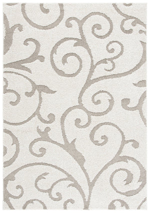 Safavieh Florida Turkish Shag Runner Ivory Beige Flokati-Style Pile Plush Hallway Entryway Rug 11Ft 2'-3" x 7'-0" SG455-13LT-27
