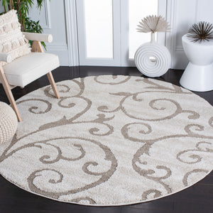 Safavieh Florida Turkish Shag Runner Ivory Beige Flokati-Style Pile Plush Hallway Entryway Rug 11Ft 2'-3" x 7'-0" SG455-13LT-27