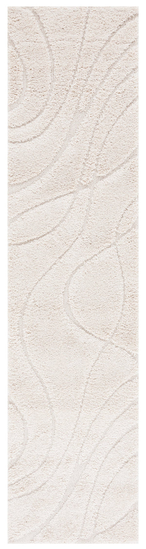 Safavieh Florida Plush Modern Area Rug 6X8 | High-Pile 1-1/8" Comfort, Power-Loomed Turkey Durability, Stain-Resistant 6'-0" x 8'-0" CREME / CREME SG471-1111-68