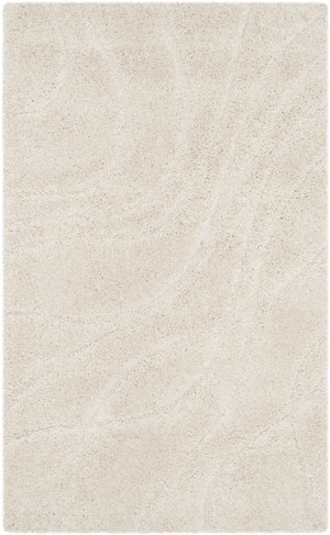 Safavieh Florida Plush Modern Area Rug 6X8 | High-Pile 1-1/8" Comfort, Power-Loomed Turkey Durability, Stain-Resistant 6'-0" x 8'-0" CREME / CREME SG471-1111-68