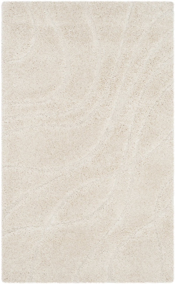 Safavieh Florida Plush Modern Area Rug 6X8 | High-Pile 1-1/8" Comfort, Power-Loomed Turkey Durability, Stain-Resistant 6'-0" x 8'-0" CREME / CREME SG471-1111-68