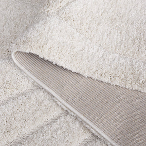 Safavieh Florida Plush Modern Area Rug 6X8 | High-Pile 1-1/8" Comfort, Power-Loomed Turkey Durability, Stain-Resistant 6'-0" x 8'-0" CREME / CREME SG471-1111-68