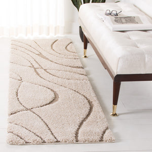 Safavieh Florida Plush Modern Area Rug 6X8 | High-Pile 1-1/8" Comfort, Power-Loomed Turkey Durability, Stain-Resistant 6'-0" x 8'-0" CREAM / BEIGE SG471-1113-68