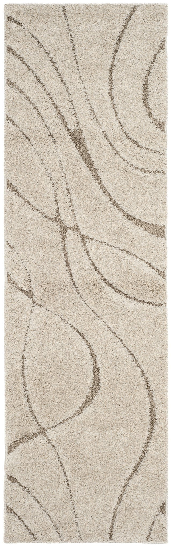Safavieh Florida Plush Modern Area Rug 6X8 | High-Pile 1-1/8" Comfort, Power-Loomed Turkey Durability, Stain-Resistant 6'-0" x 8'-0" CREAM / BEIGE SG471-1113-68